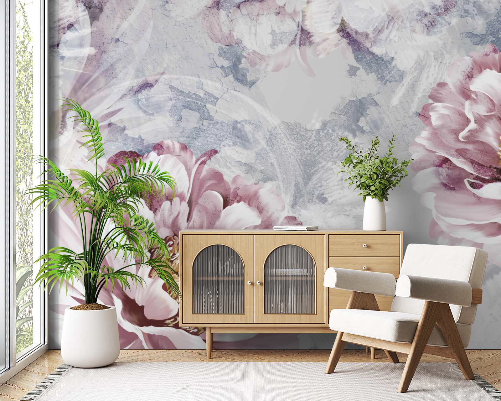 Fototapeta veľké ružové pivonky