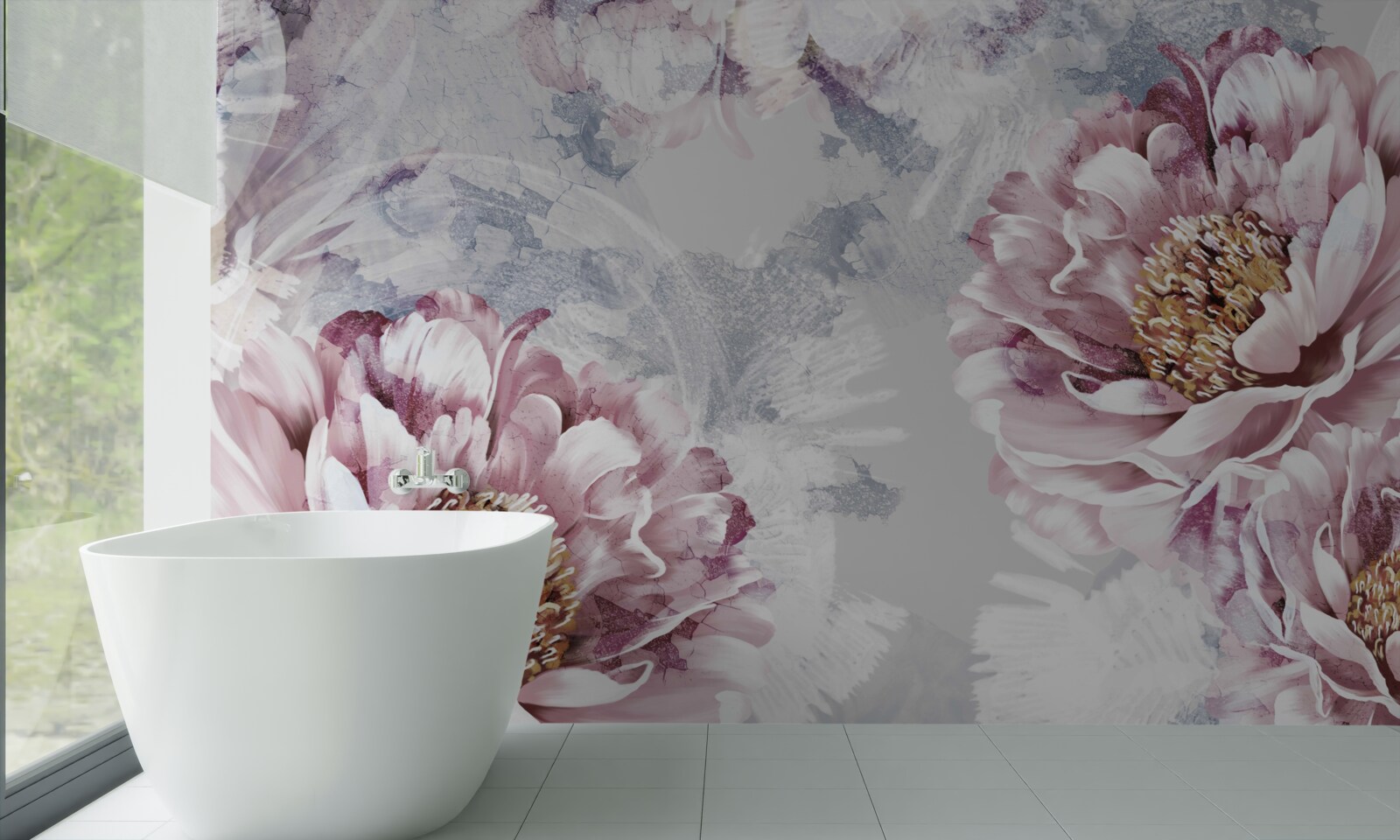 Fototapeta veľké ružové pivonky