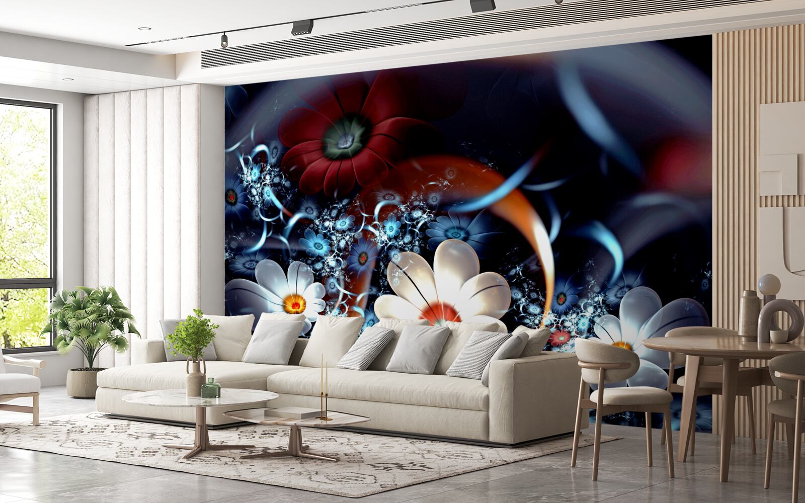 Fototapeta veľké kvitnúce kvety