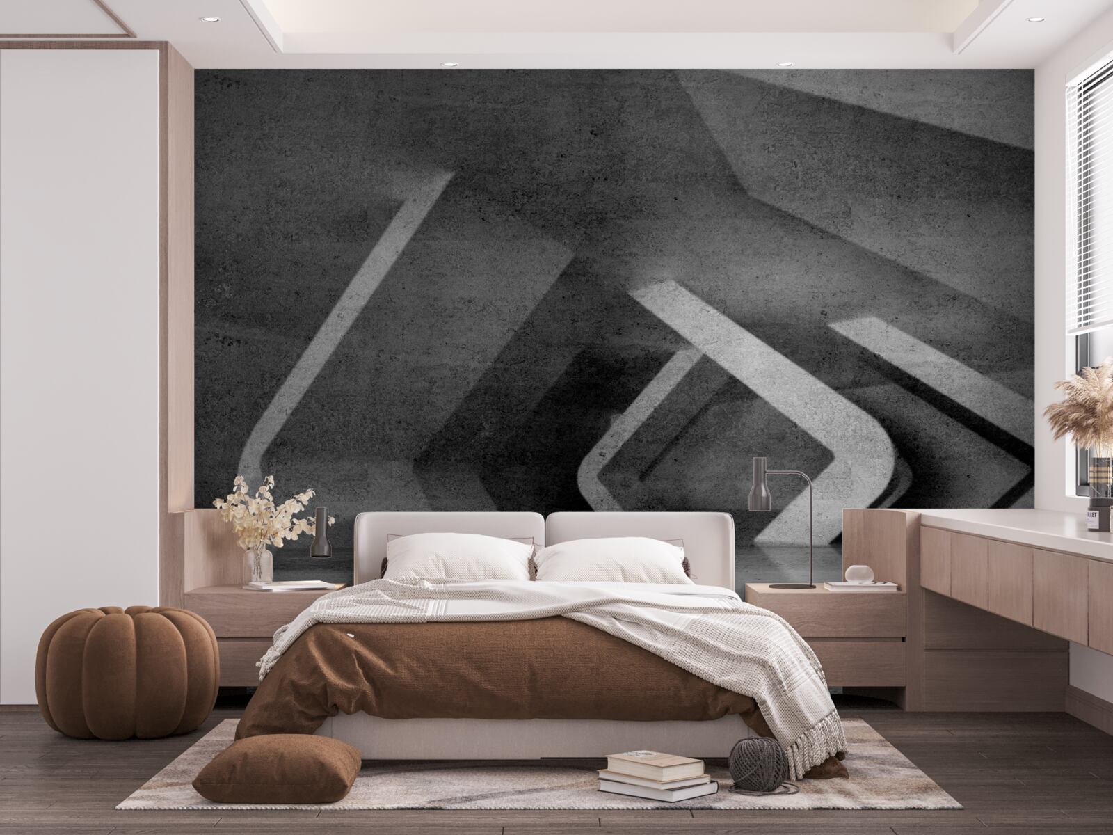 Fototapeta šedý tunel