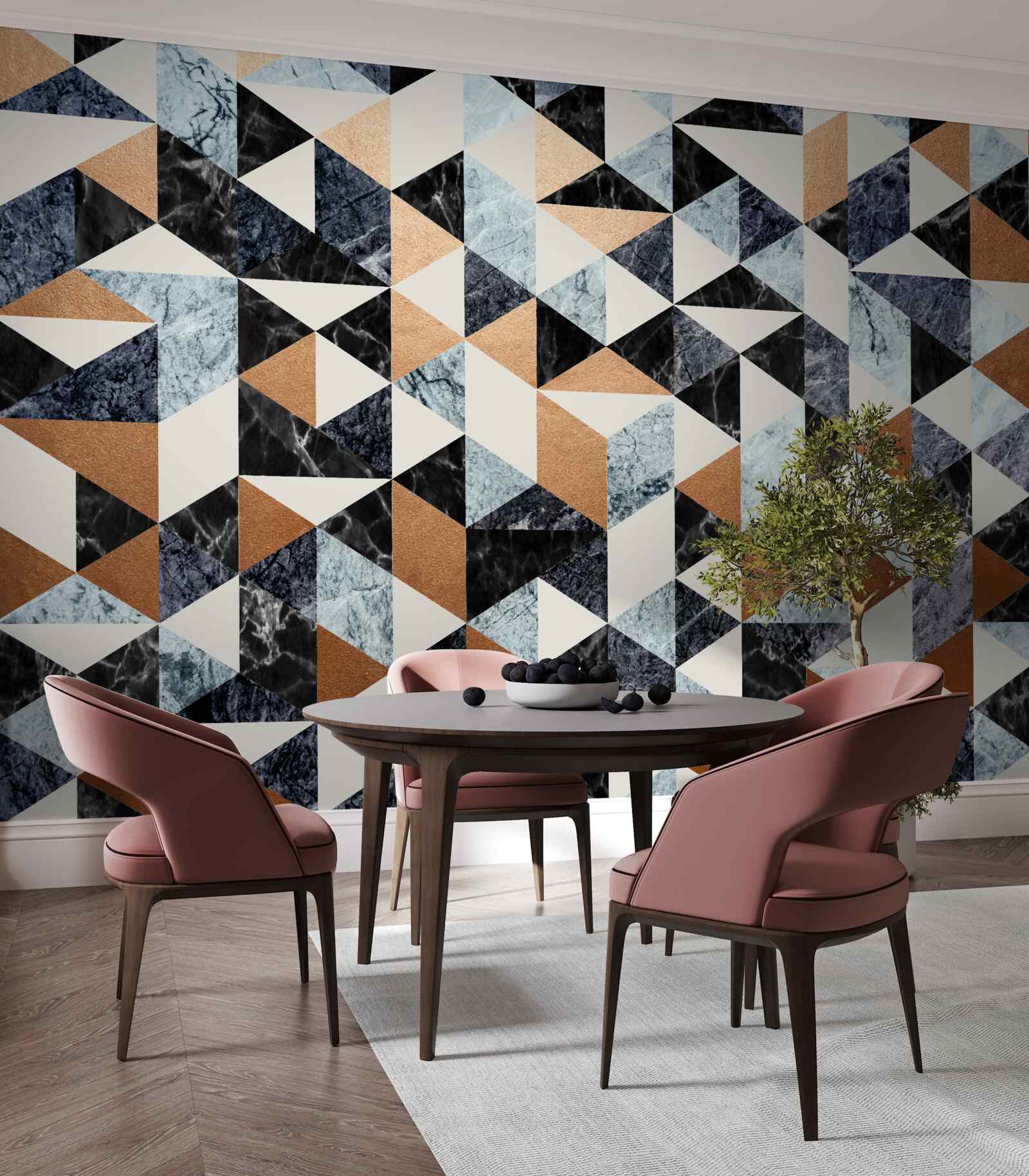 Fototapeta abstraktný panel s viacfarebnými postavami