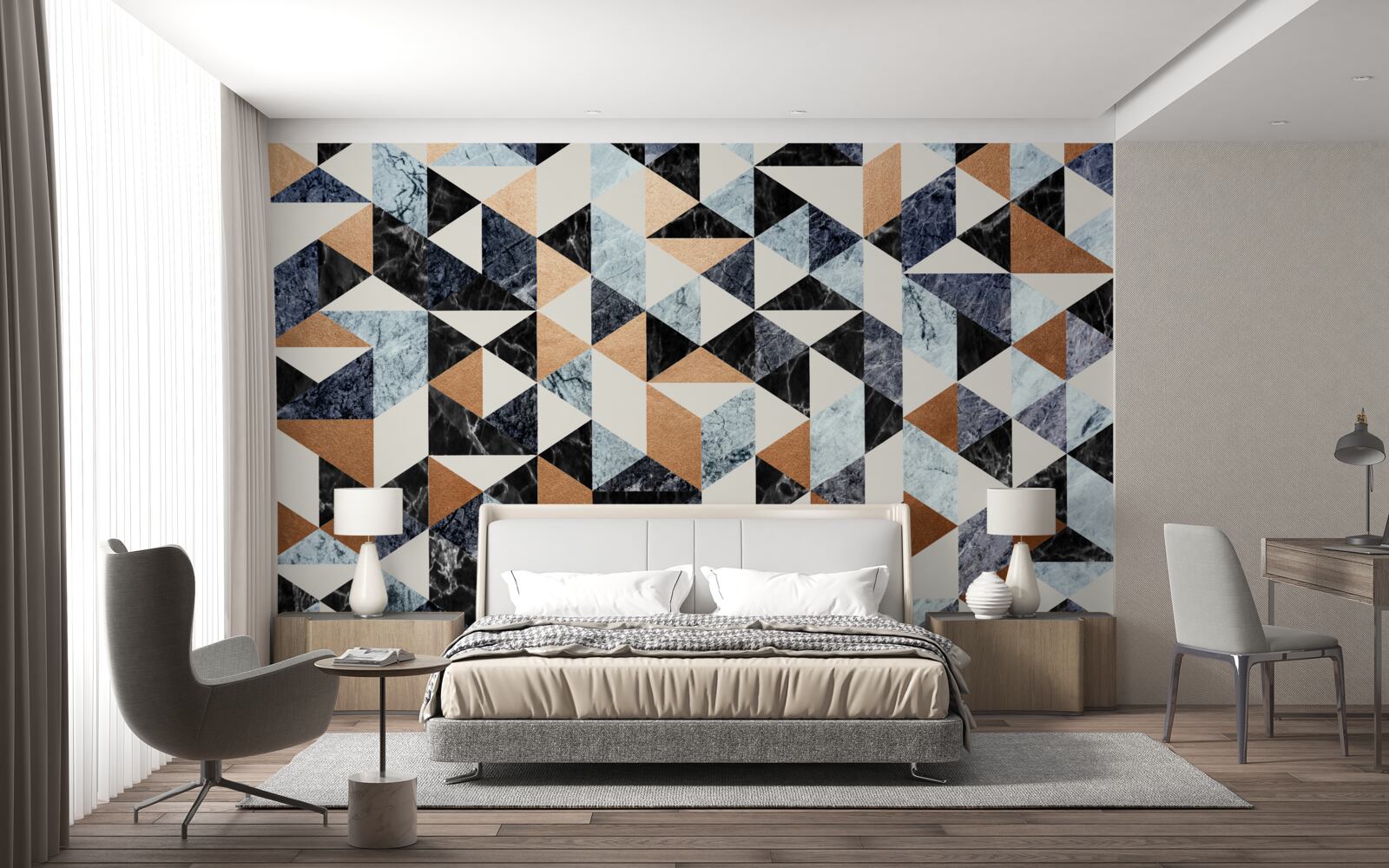 Fototapeta abstraktný panel s viacfarebnými postavami