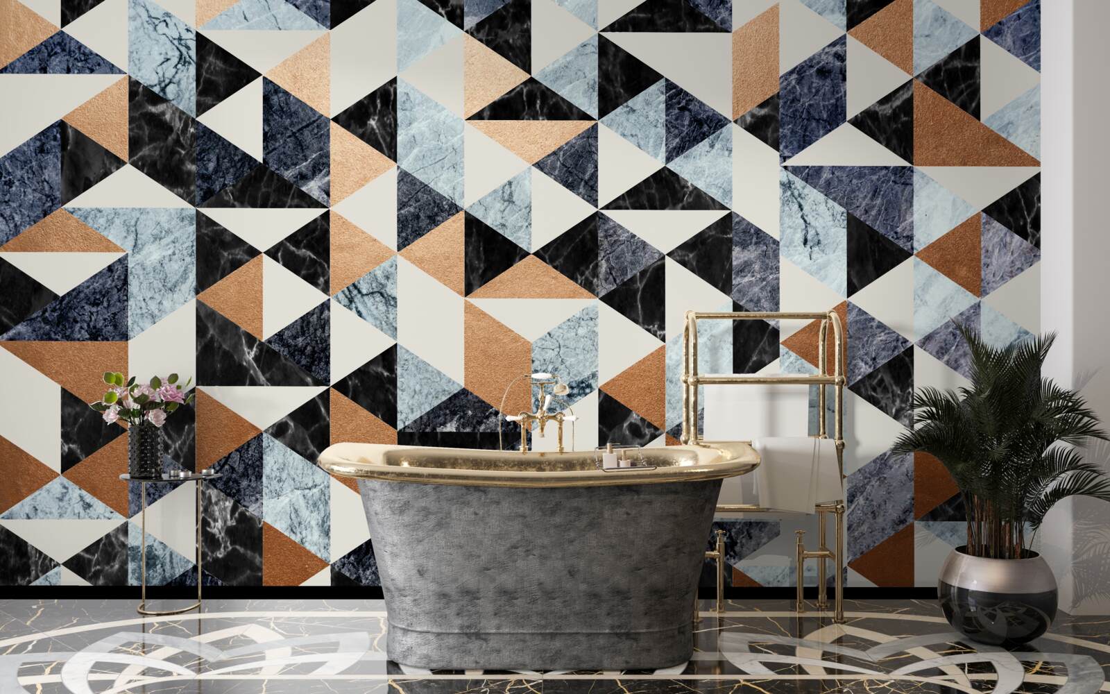 Fototapeta abstraktný panel s viacfarebnými postavami