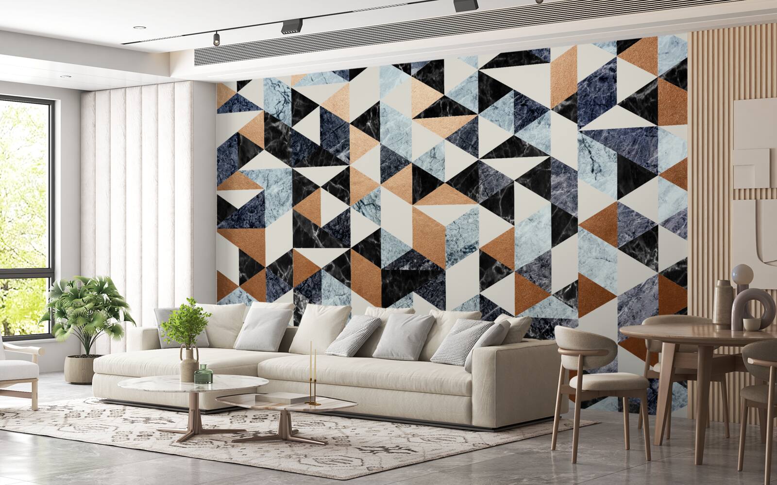 Fototapeta abstraktný panel s viacfarebnými postavami