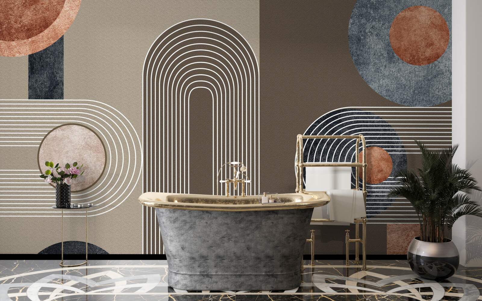 Fototapeta línie plynule prechádzajú jedna do druhej