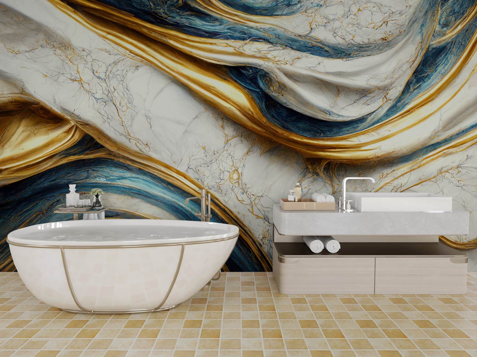 Fototapeta štyri možnosti mramorového odtieňa