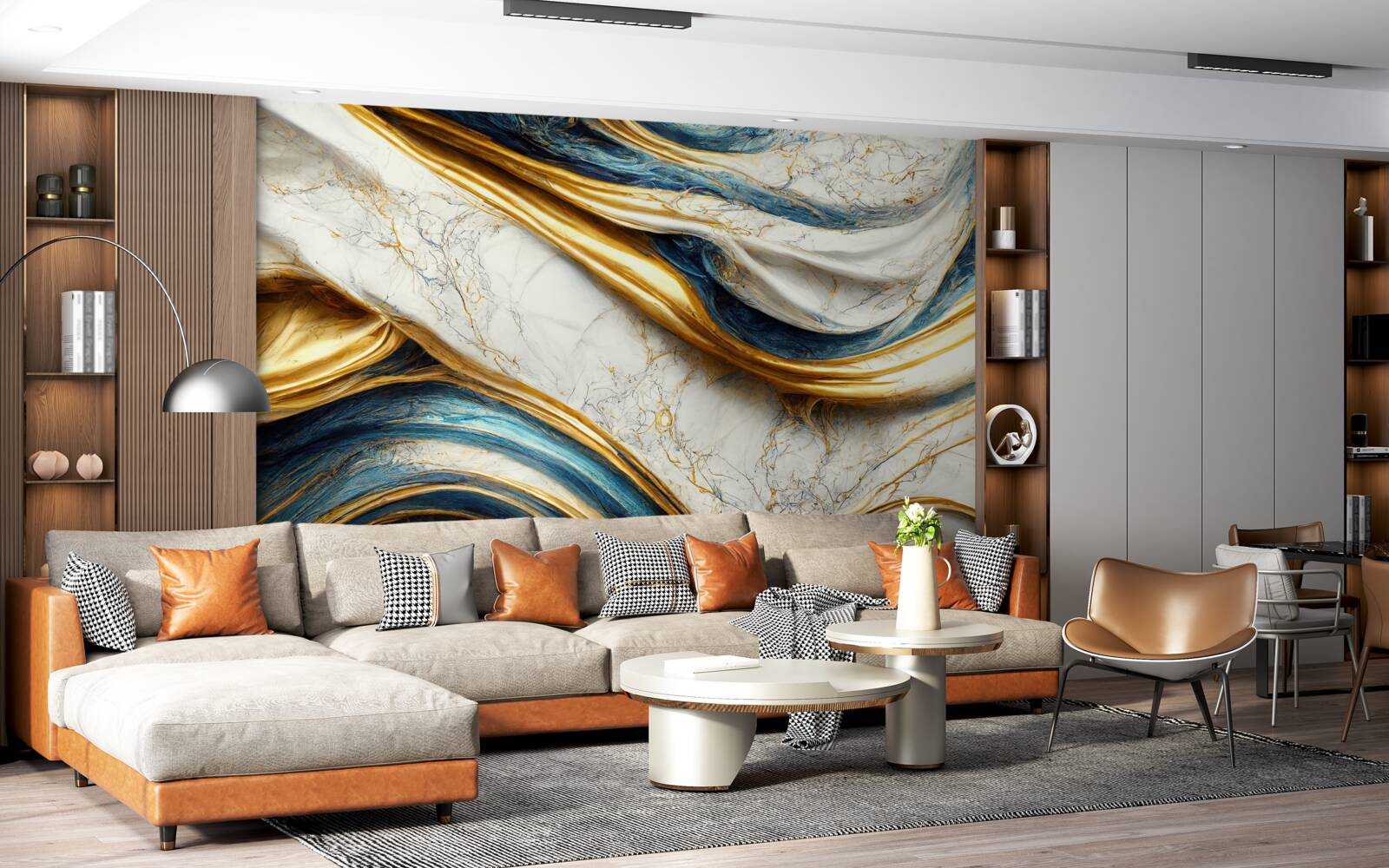 Fototapeta štyri možnosti mramorového odtieňa