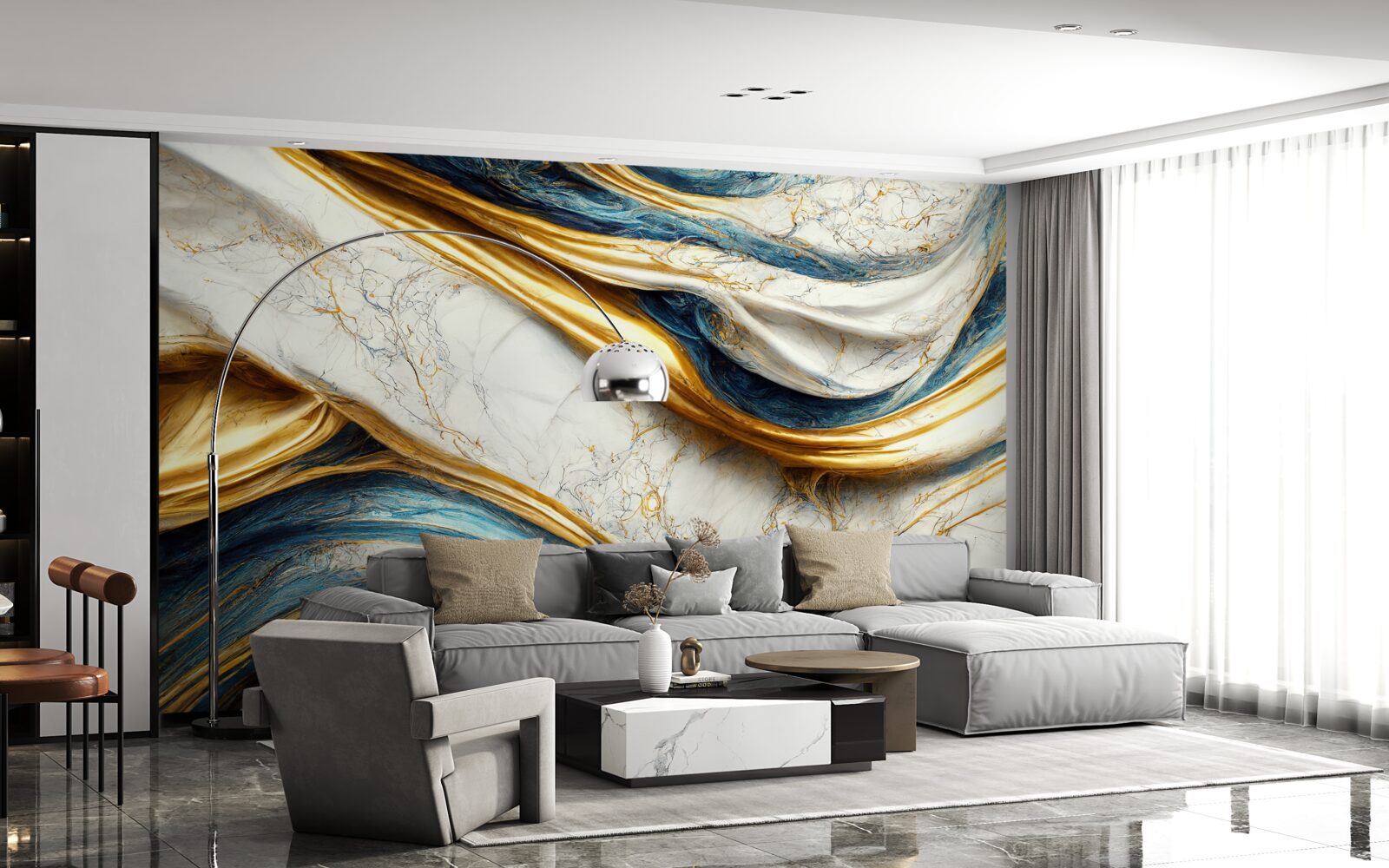 Fototapeta štyri možnosti mramorového odtieňa