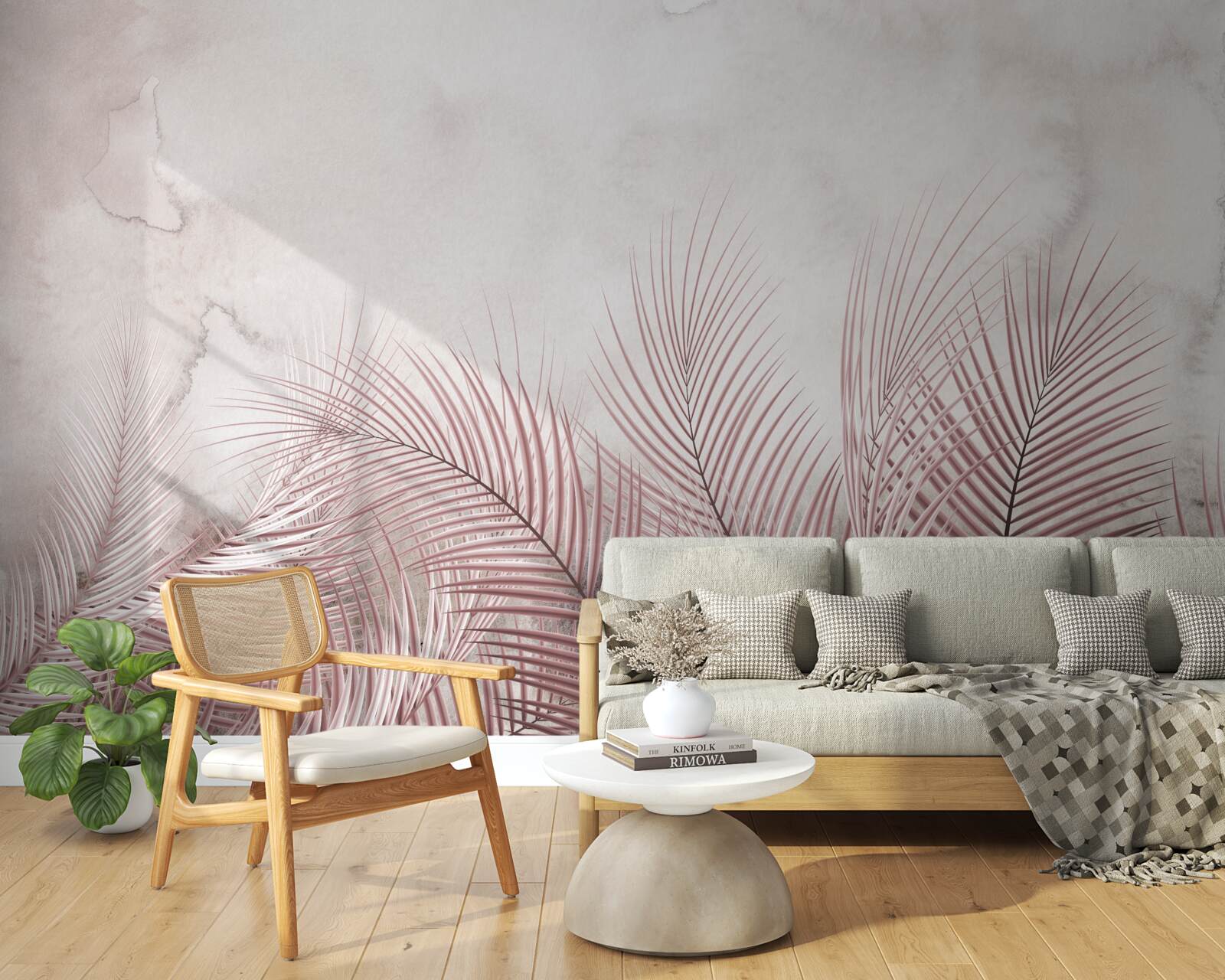 Fototapeta tropické listy v hmlistej hmle