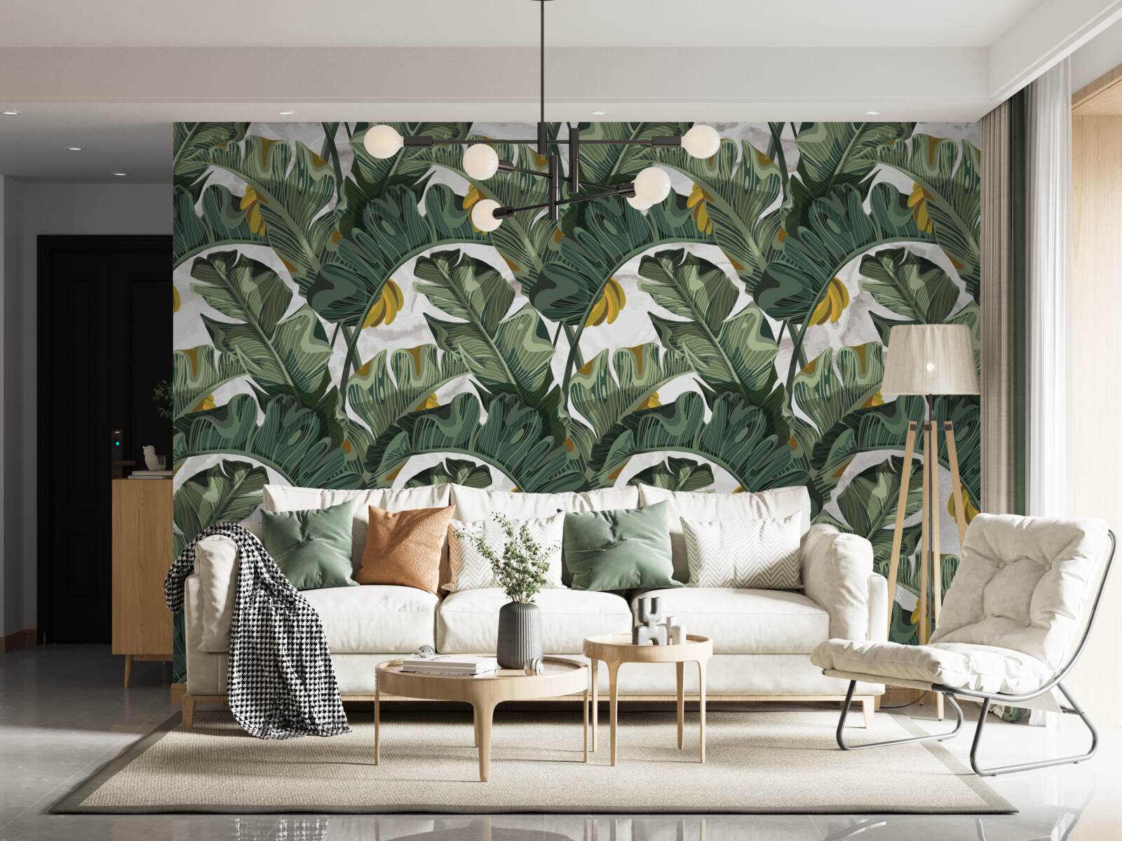 Fototapeta abstraktný obraz listov paprade