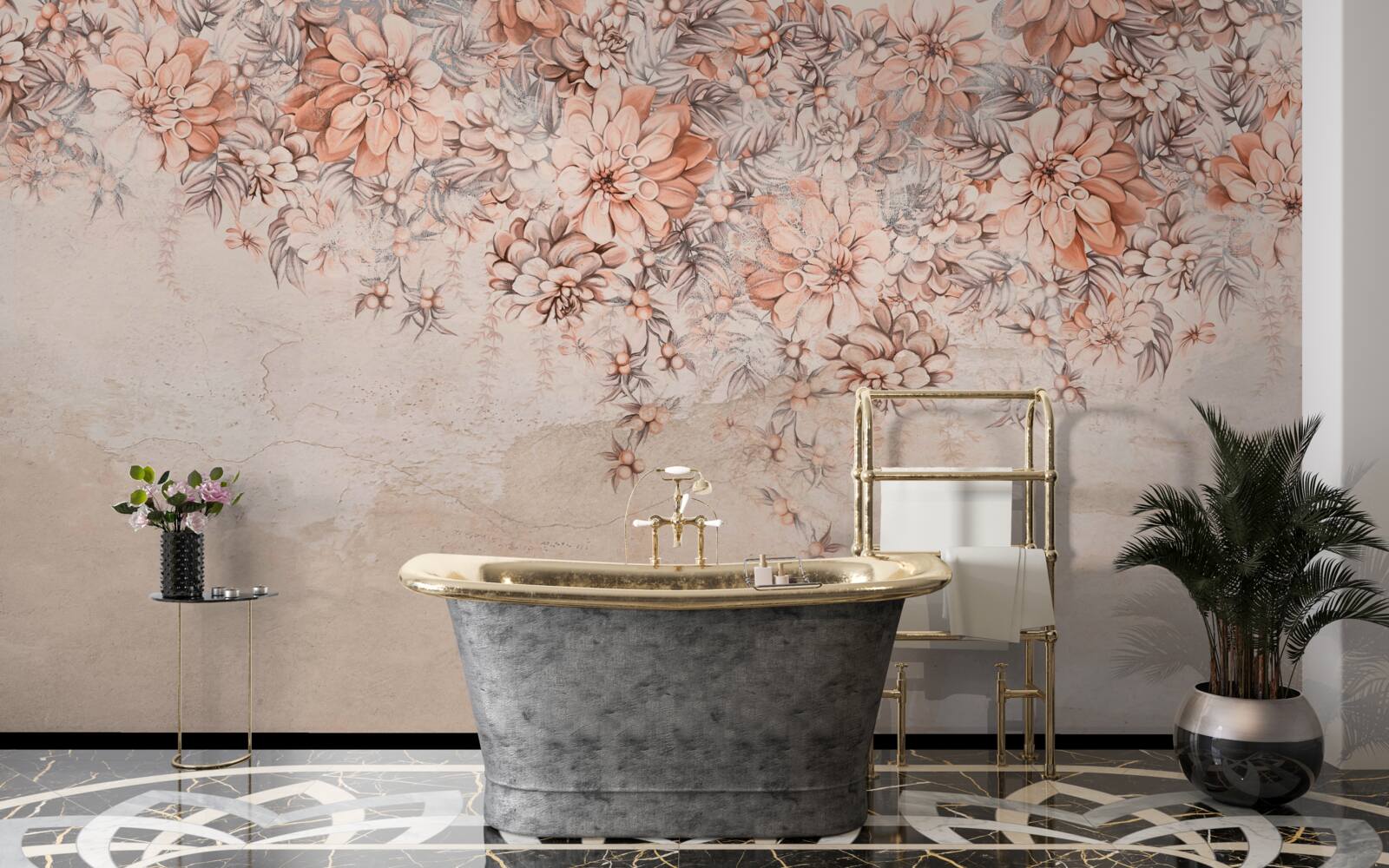 Fototapeta veľa veľkých púčikov