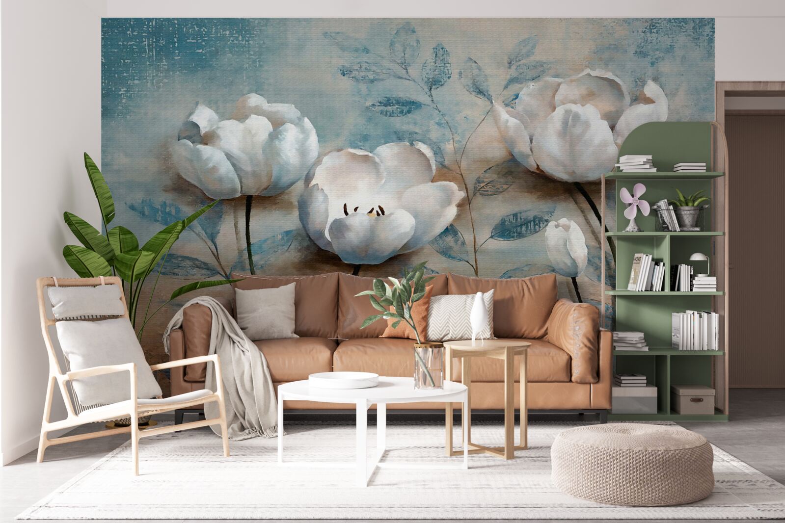 Fototapeta skica so šarlátovými púčikmi