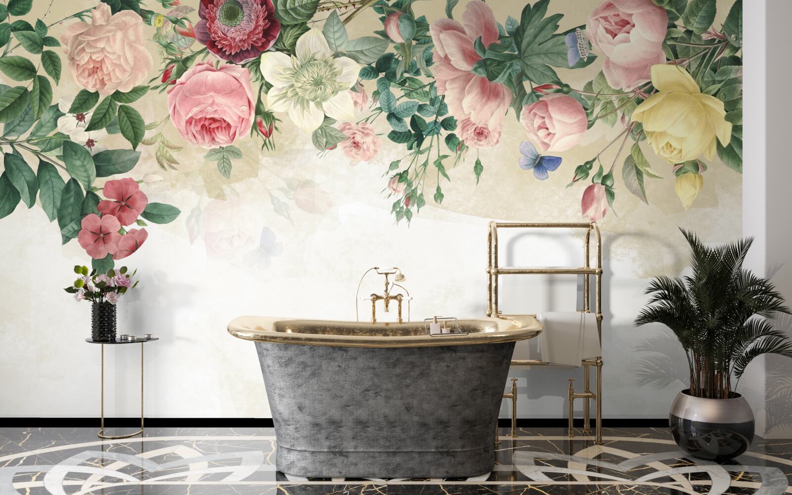 Fototapeta ružové púčiky v rôznych odtieňoch