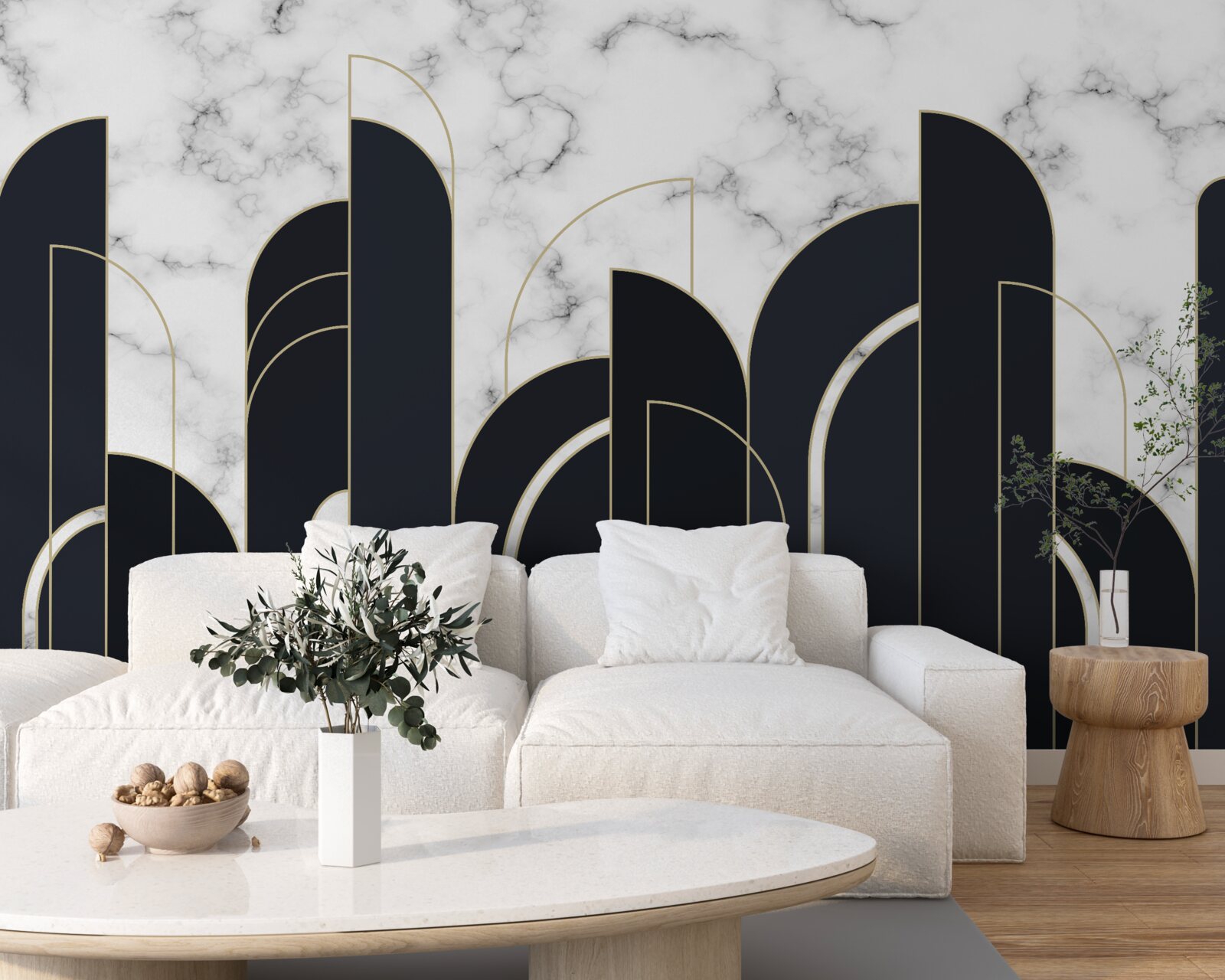 Fototapeta zvislé čierne čiary na sivej úvodnej obrazovke