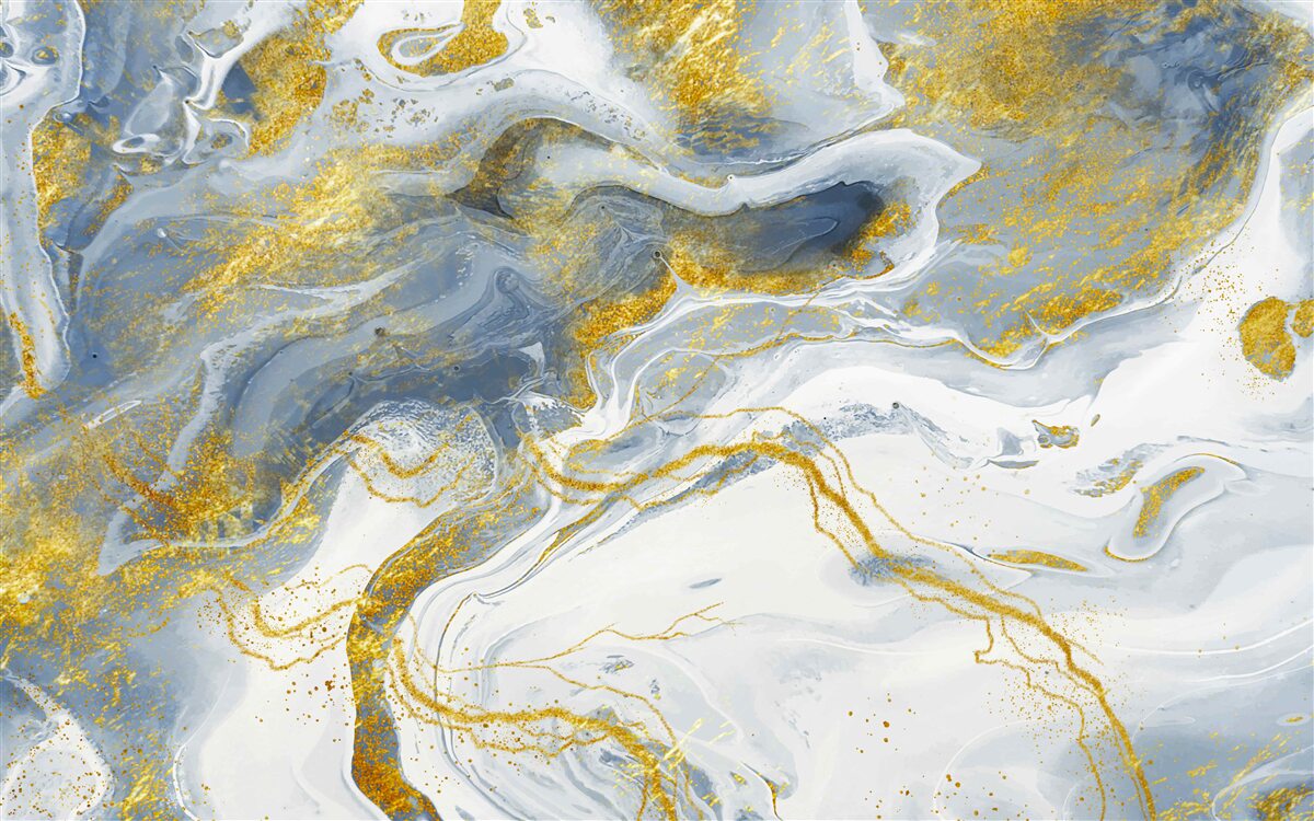 Fototapeta modrý mramor so zlatou intarziou