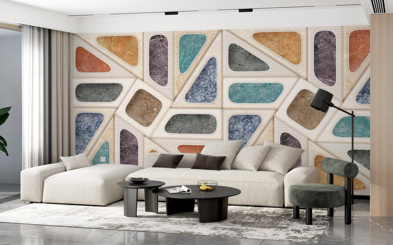 Fototapeta panel zložený z rôznych farieb v mozaikovom štýle