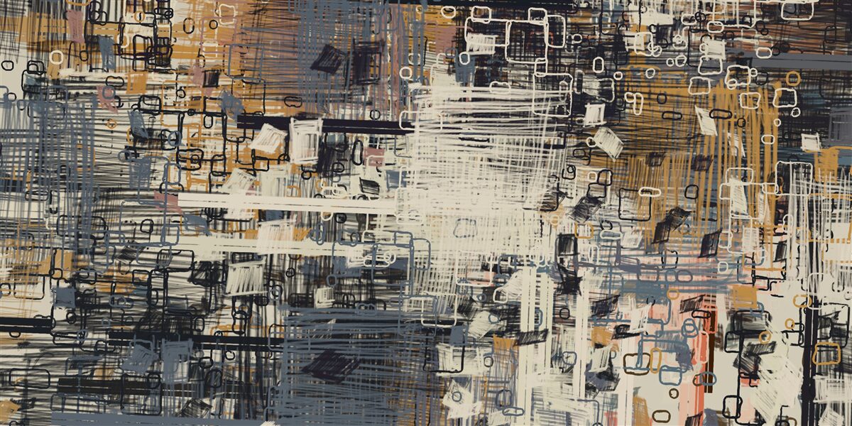 Fototapeta štruktúra zložená z pravouhlých geometrických tvarov a rôznych odtieňov