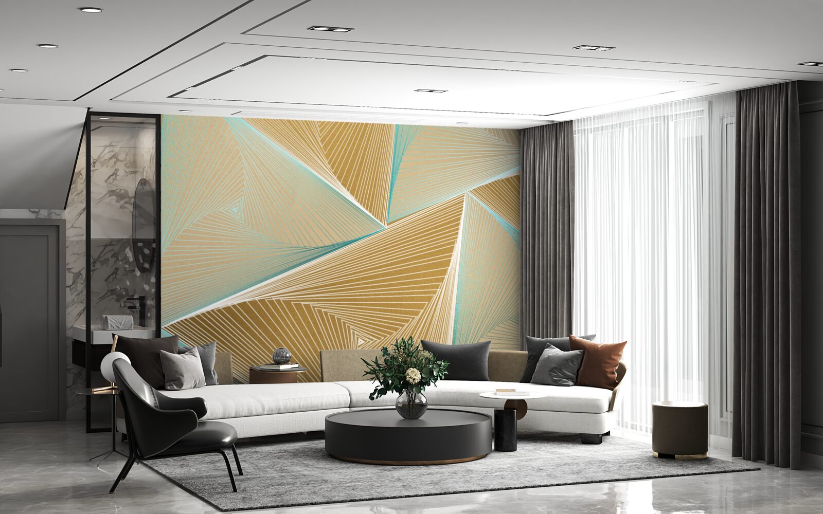 Fototapeta akvamarínová príťažlivosť