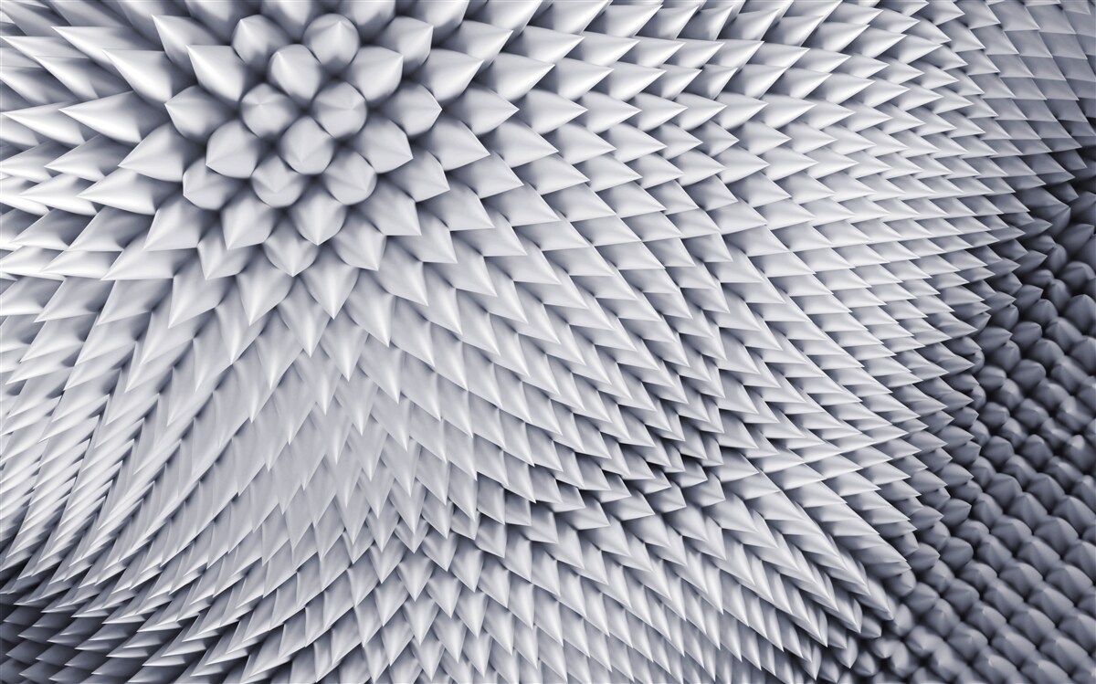 Fototapeta textúra pozostávajúca zo špičatých vrcholov