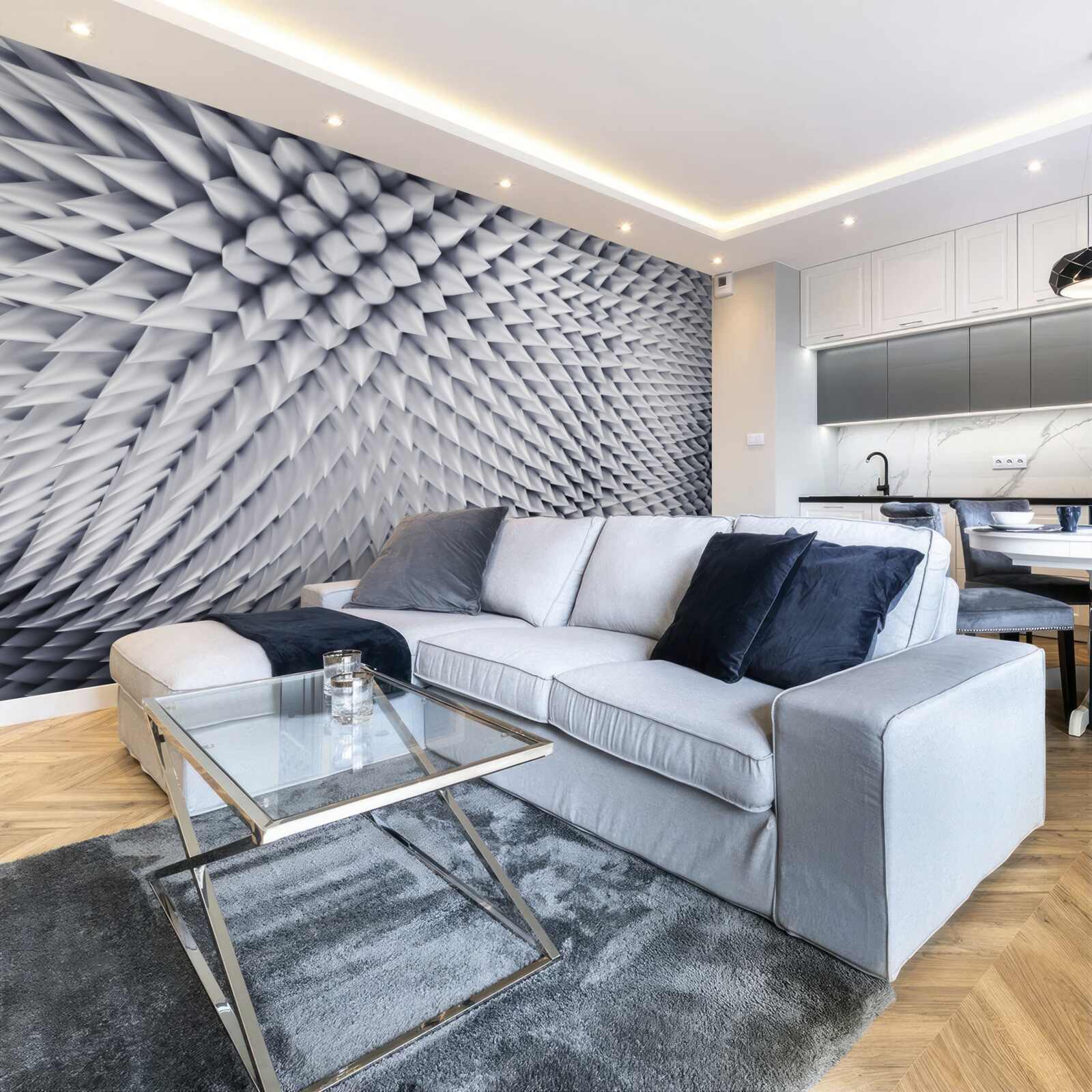 Fototapeta textúra pozostávajúca zo špičatých vrcholov