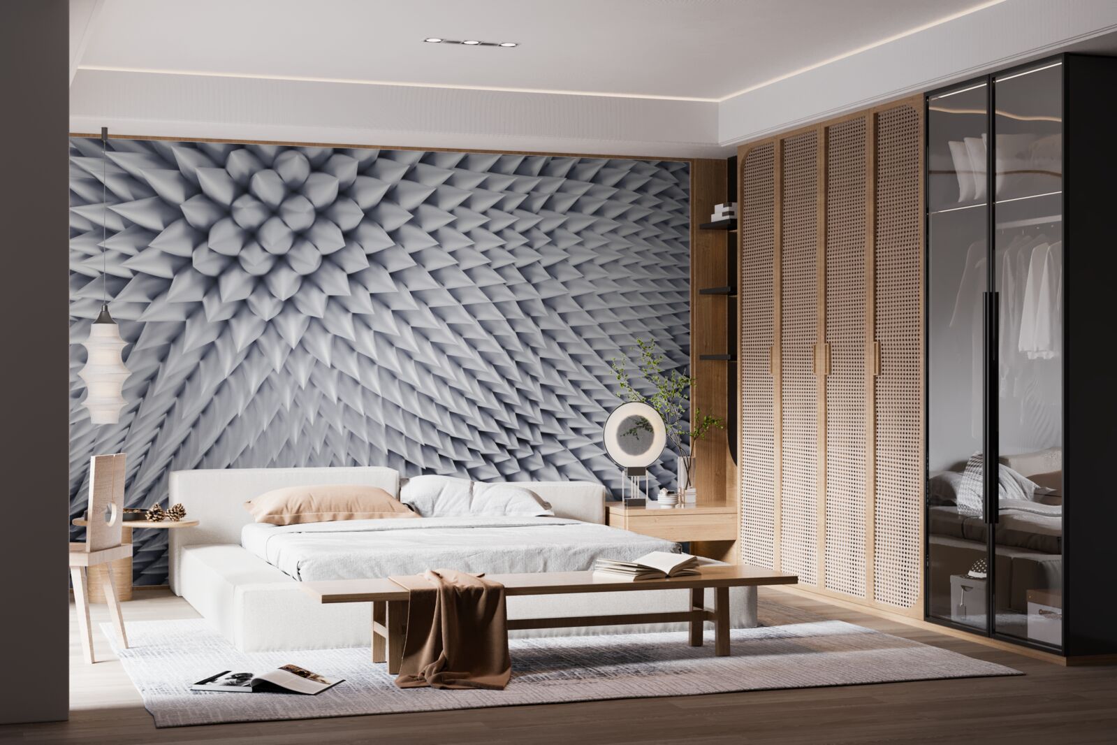 Fototapeta textúra pozostávajúca zo špičatých vrcholov