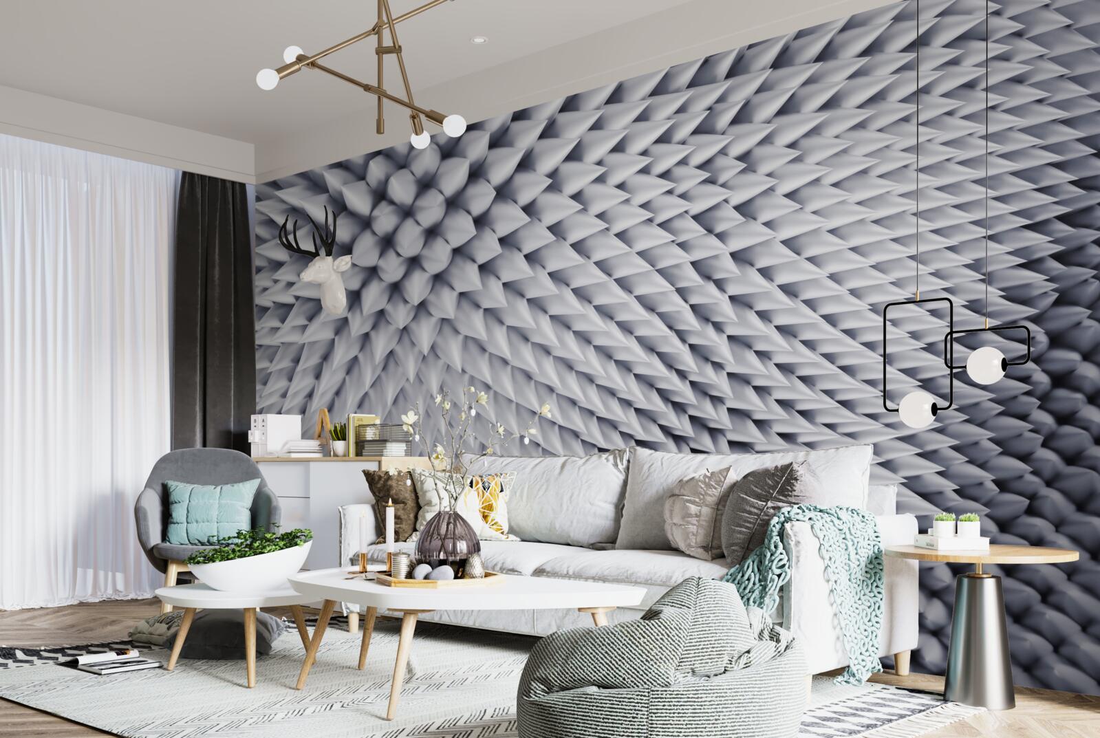 Fototapeta textúra pozostávajúca zo špičatých vrcholov