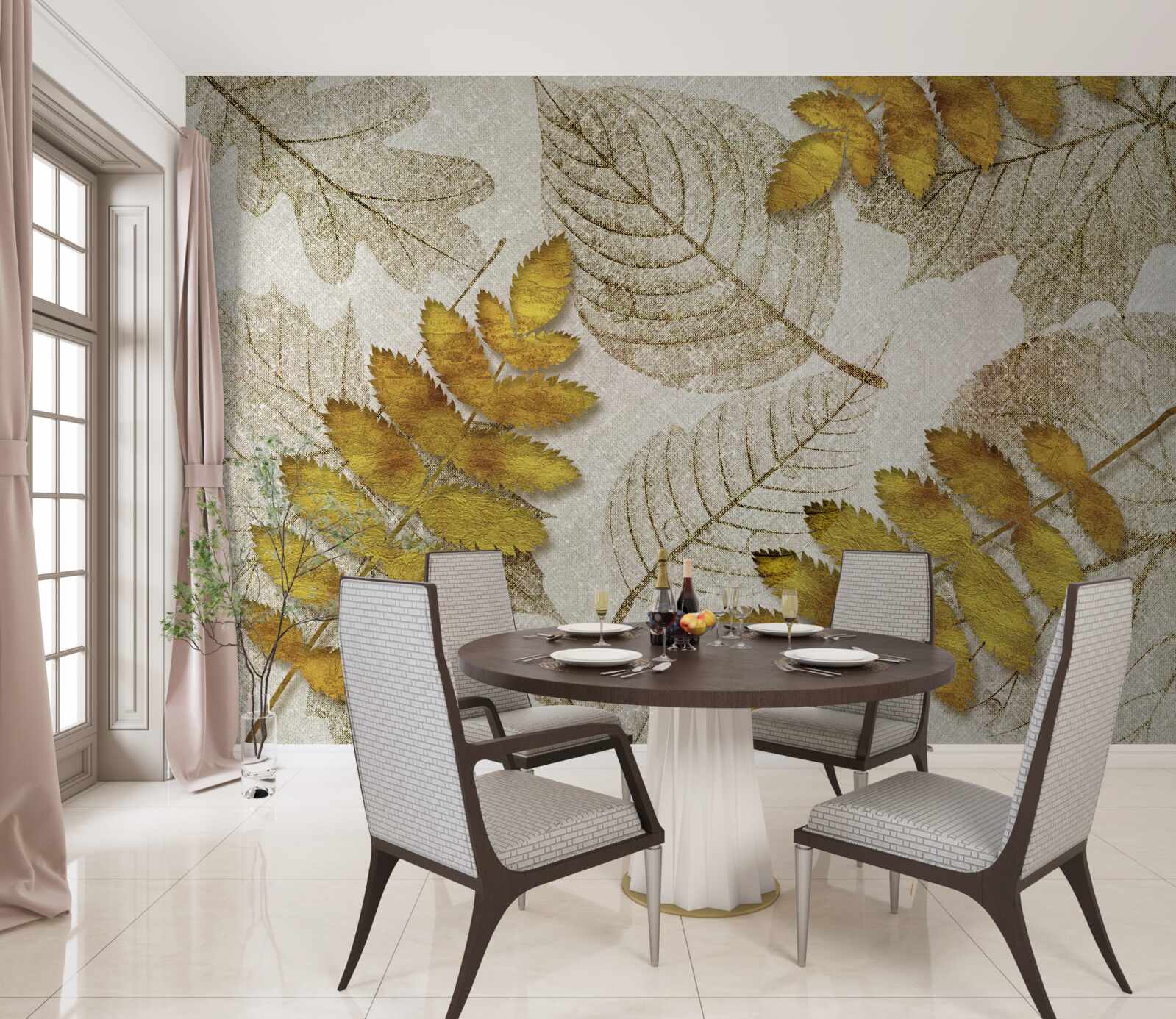 Fototapeta džungľa pokrytá zlatom