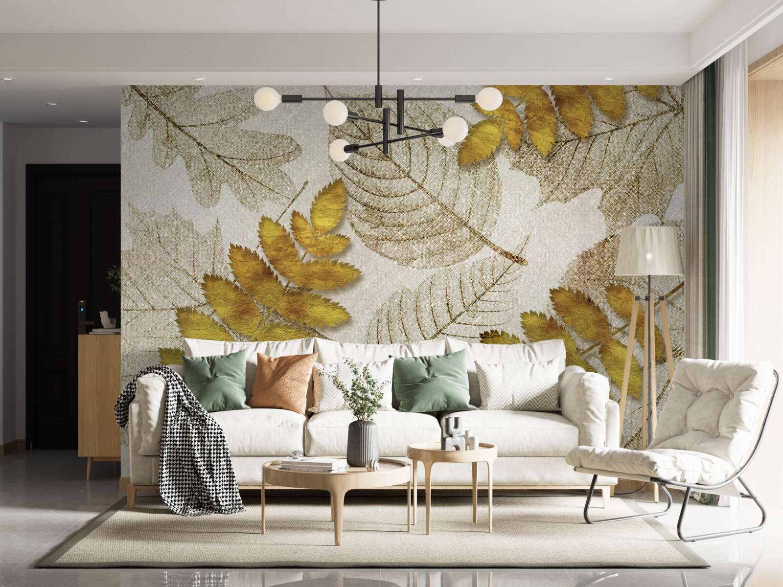 Fototapeta džungľa pokrytá zlatom