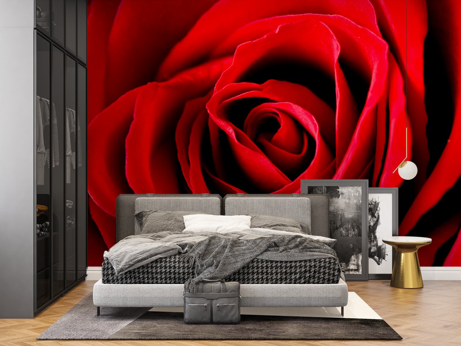 Fototapeta nádherná šarlátová ruža