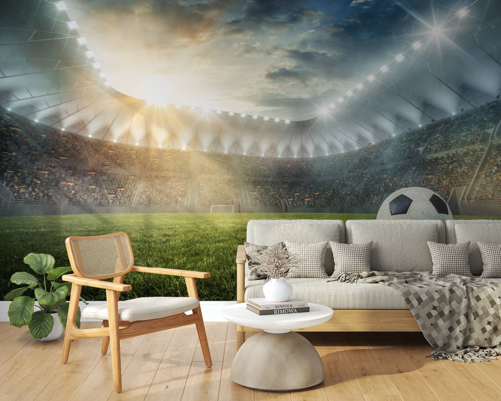 Fototapeta futbalová lopta je na ihrisku