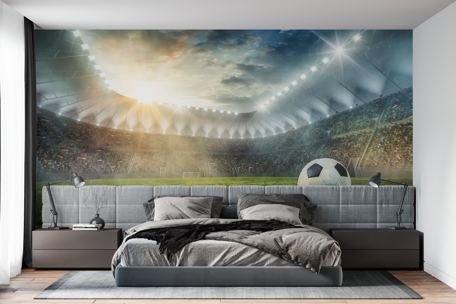 Fototapeta futbalová lopta je na ihrisku