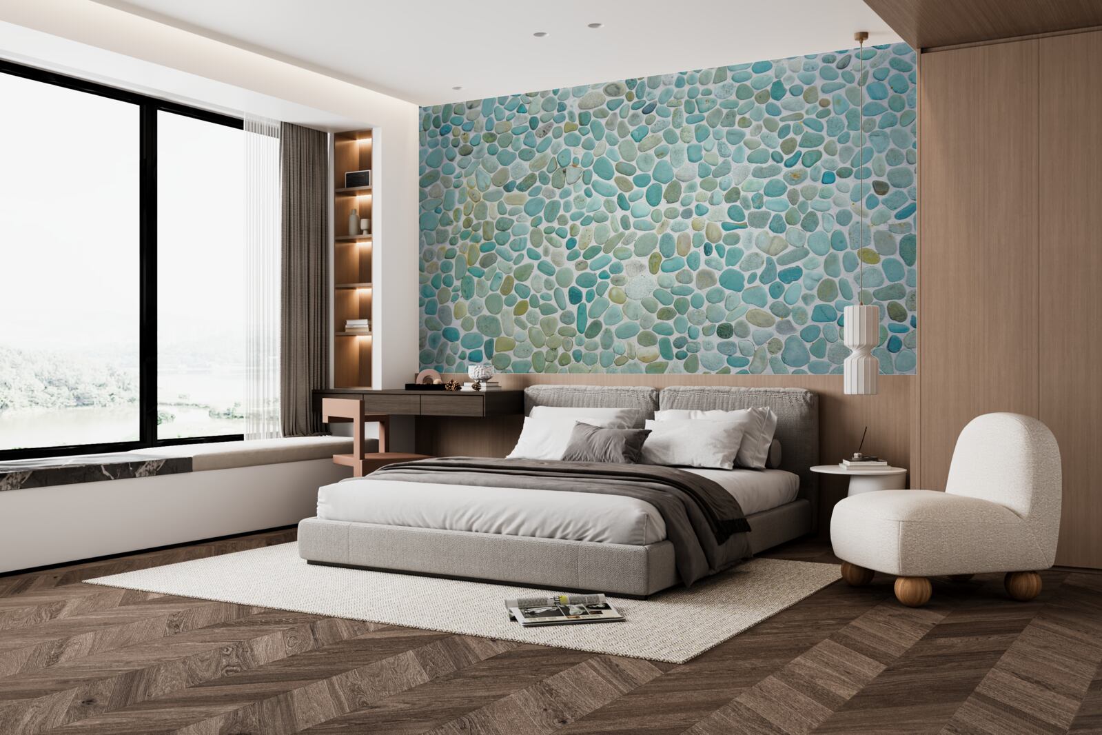 Fototapeta modré morské kamene