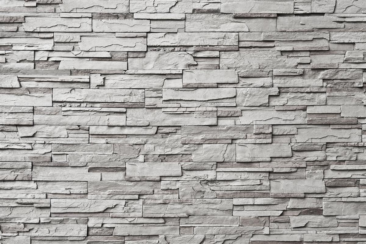 Fototapeta biela kamenná stena