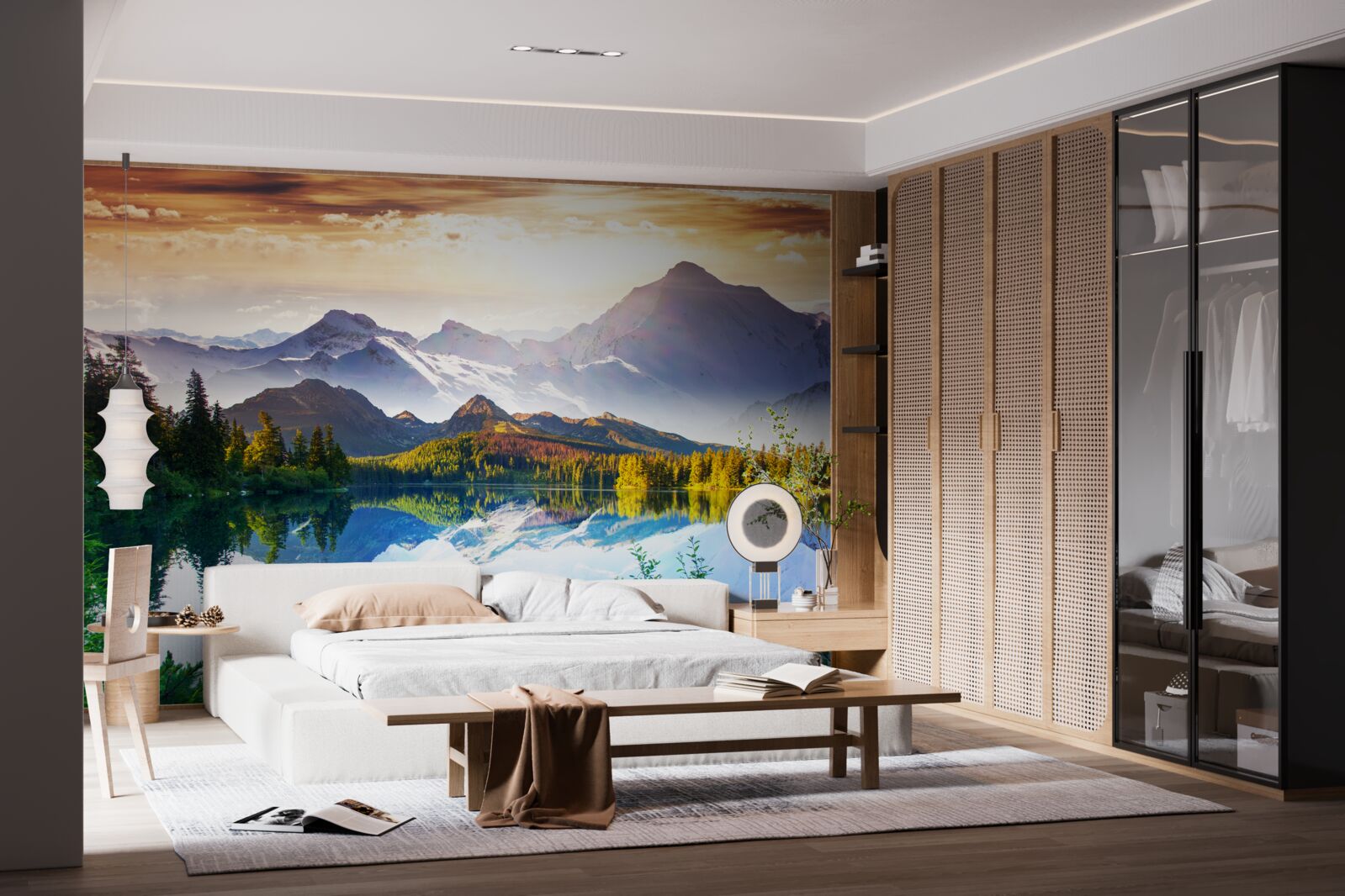 Fototapeta vody horského jazera sú krištáľovo čisté