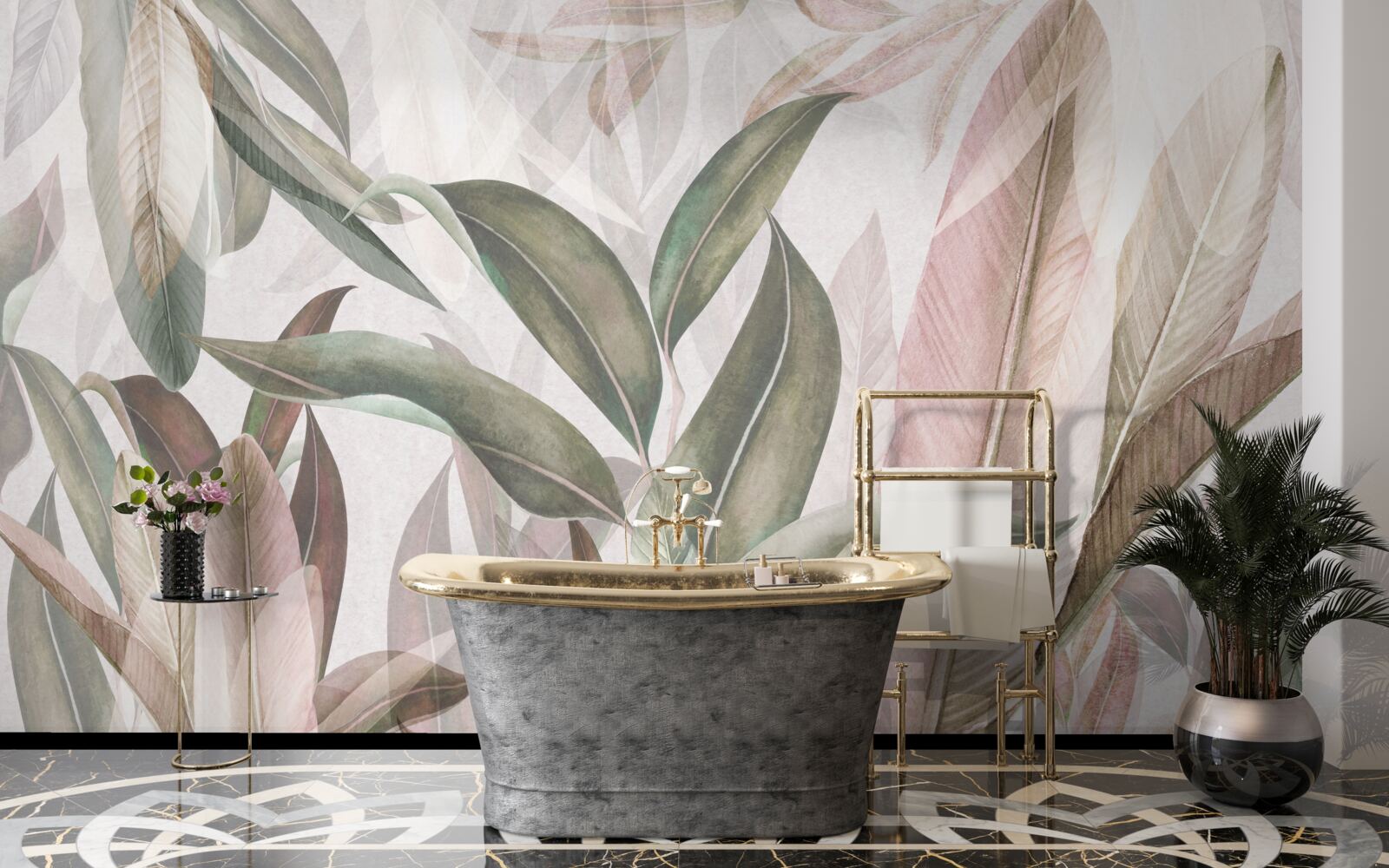 Fototapeta listy paprade z trópov