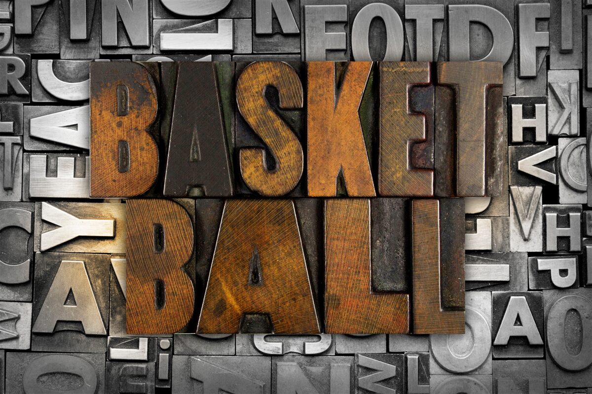 Fototapeta "basketbal" vyrytý na kove