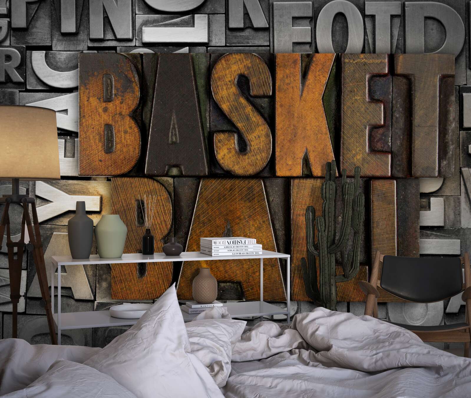 Fototapeta "basketbal" vyrytý na kove