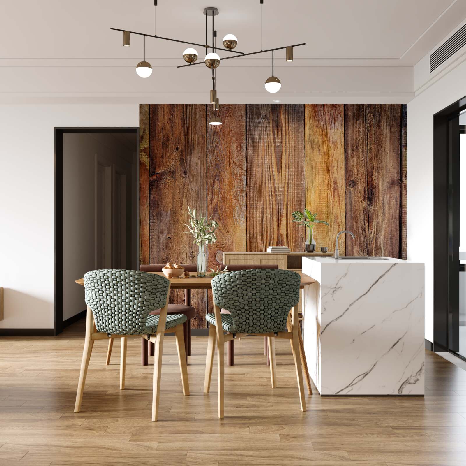 Fototapeta parketové dosky naskladané vertikálne