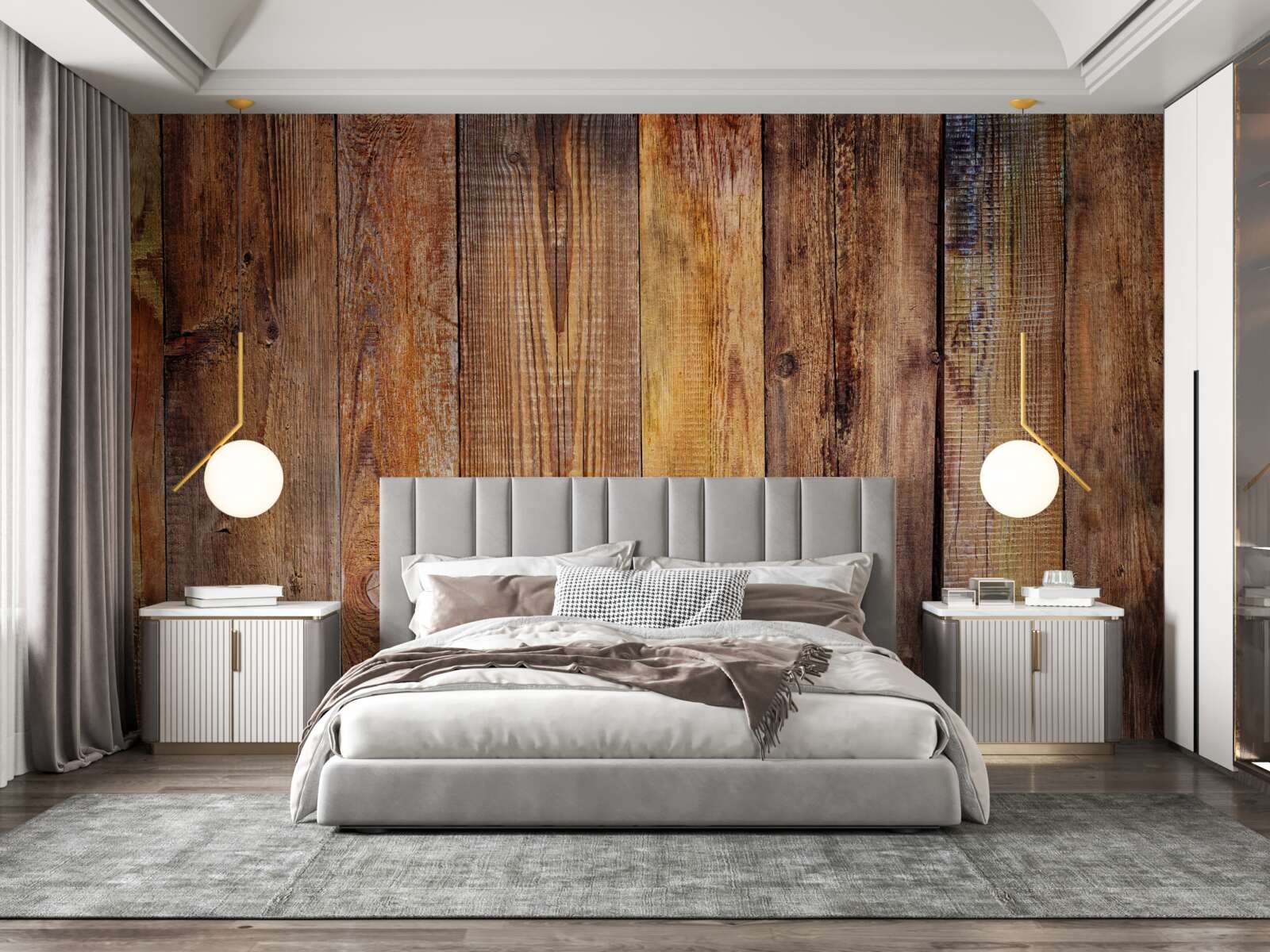 Fototapeta parketové dosky naskladané vertikálne