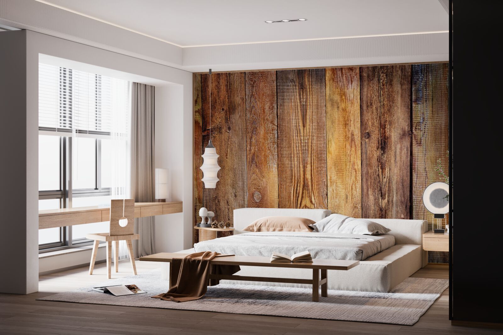 Fototapeta parketové dosky naskladané vertikálne