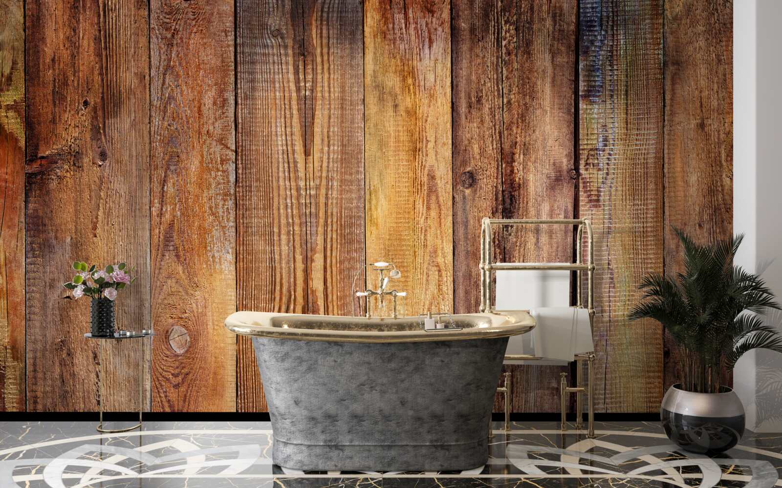 Fototapeta parketové dosky naskladané vertikálne