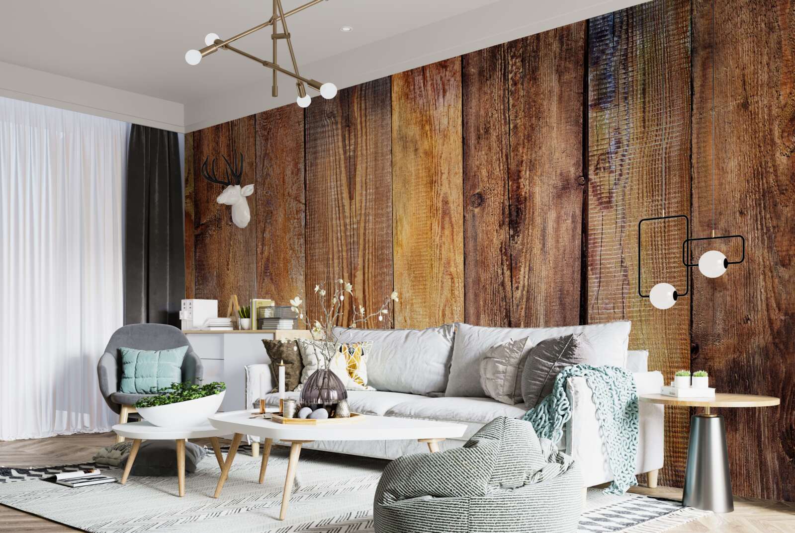 Fototapeta parketové dosky naskladané vertikálne