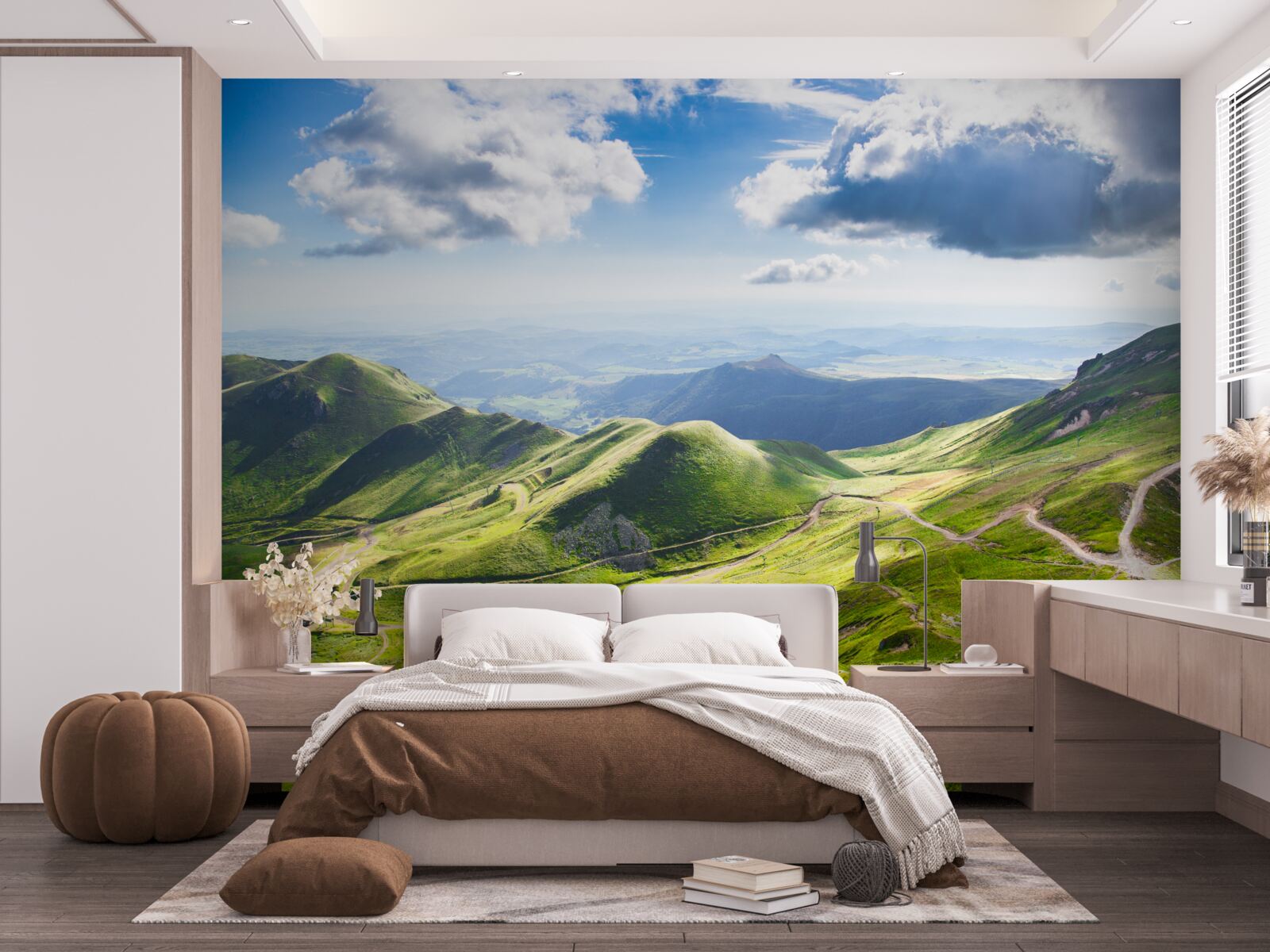 Fototapeta turistické chodníky pozdĺž vrcholkov hôr