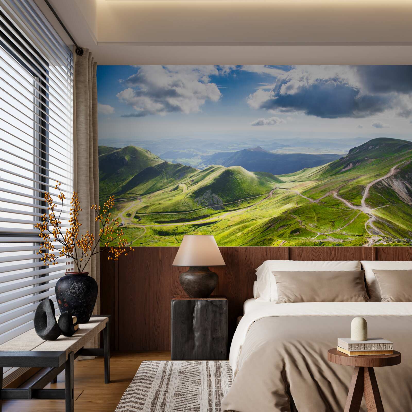 Fototapeta turistické chodníky pozdĺž vrcholkov hôr