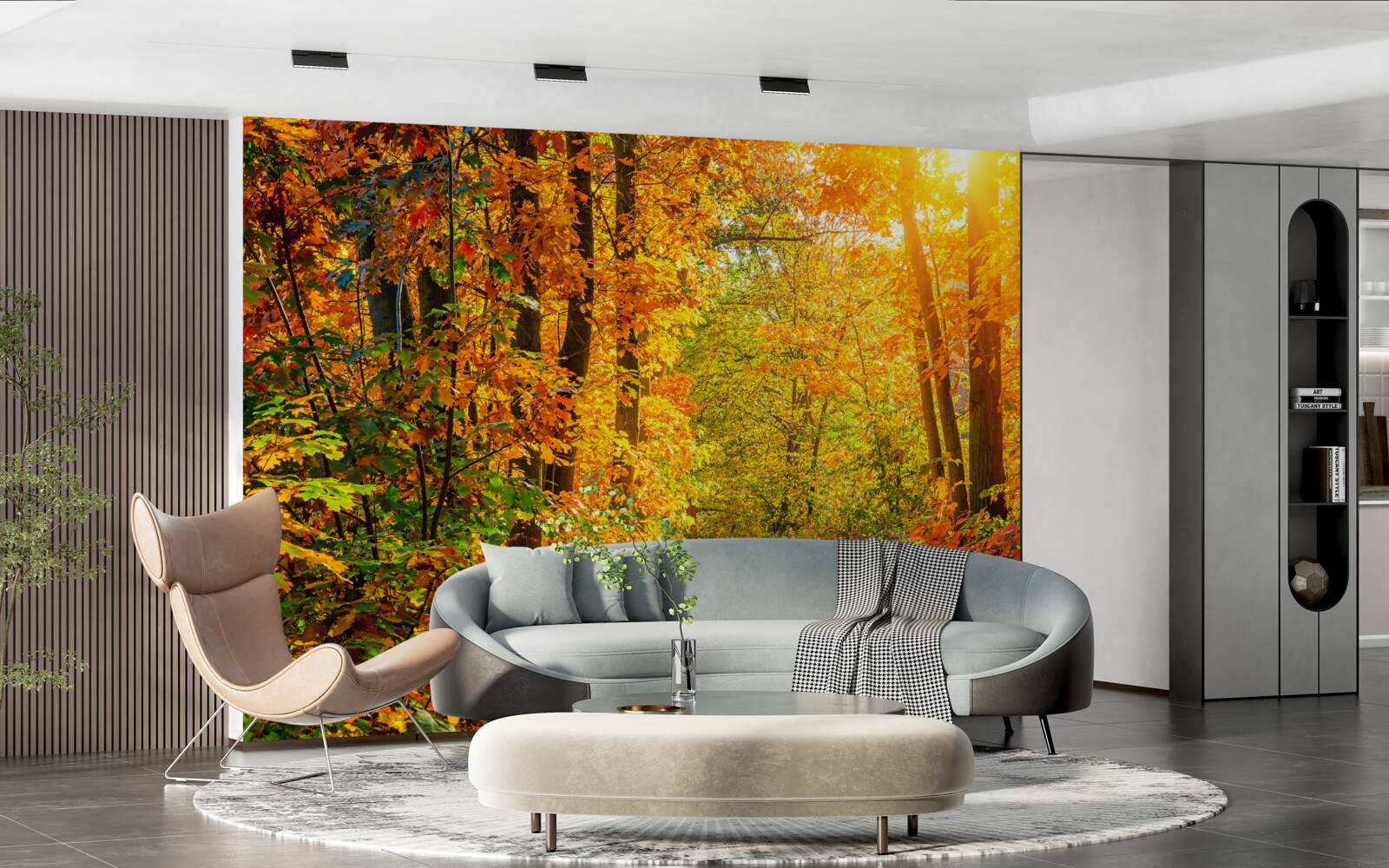 Fototapeta západ slnka poteší jesenným slnkom