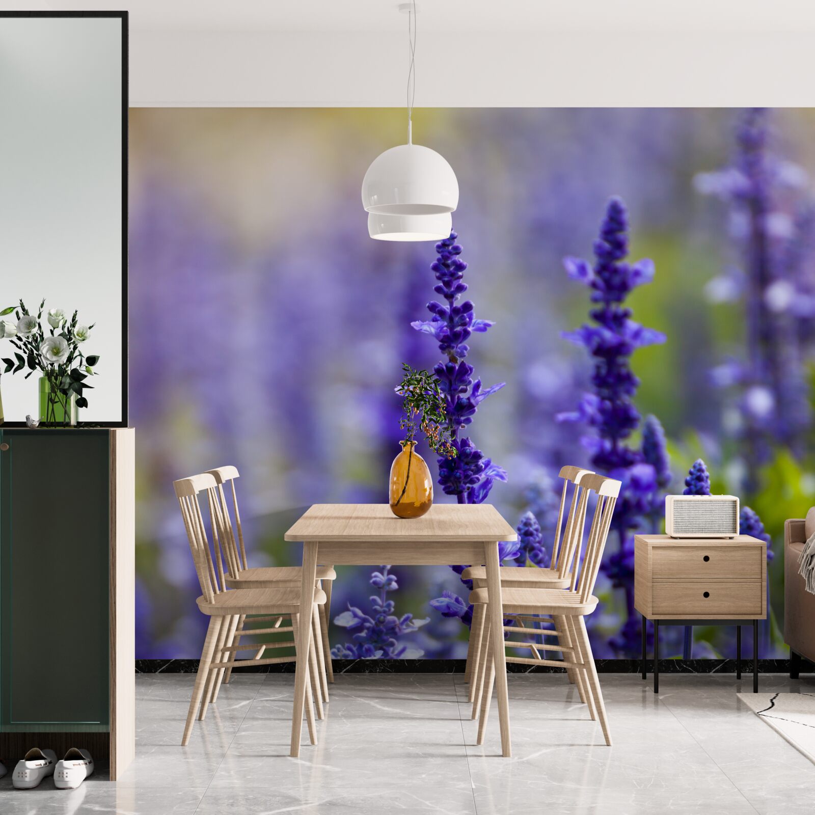 Fototapeta makro fotografia fialovej levandule