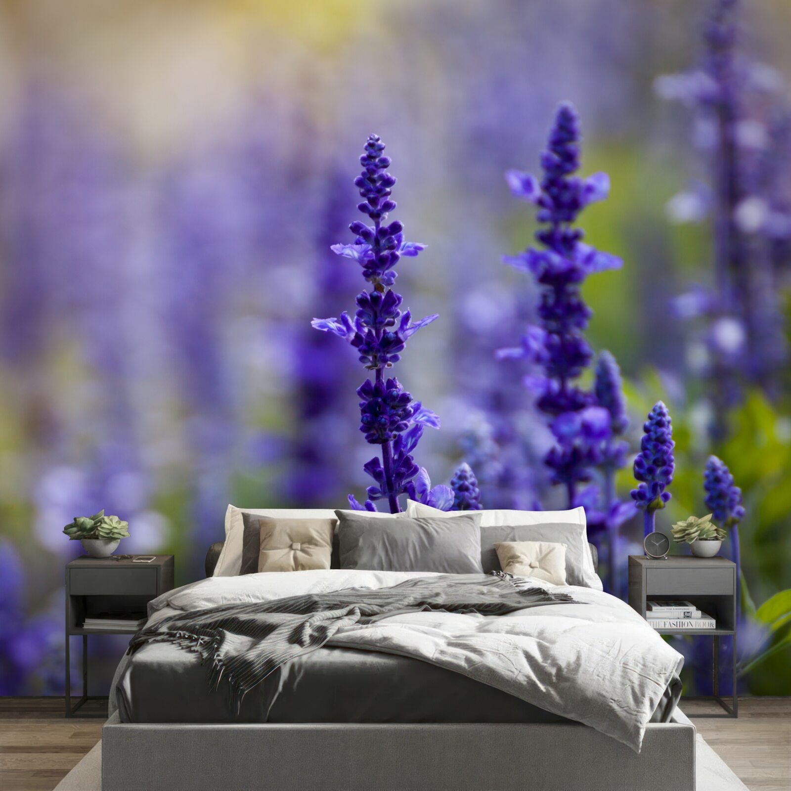 Fototapeta makro fotografia fialovej levandule