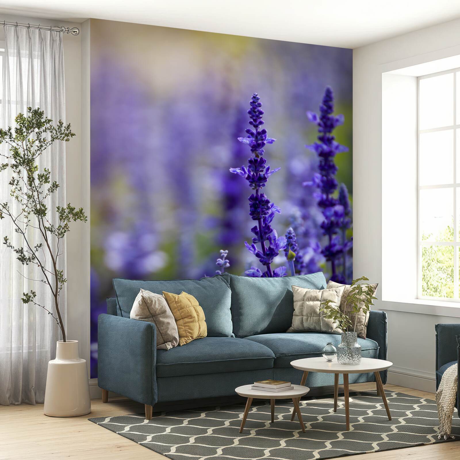 Fototapeta makro fotografia fialovej levandule