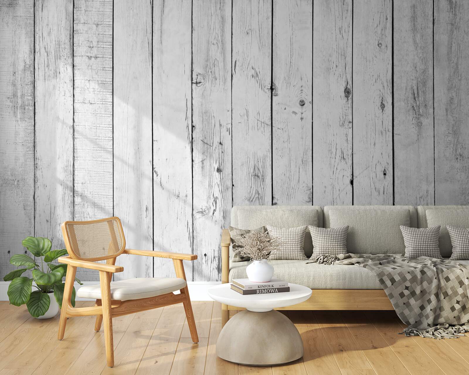 Fototapeta biela parketová doska