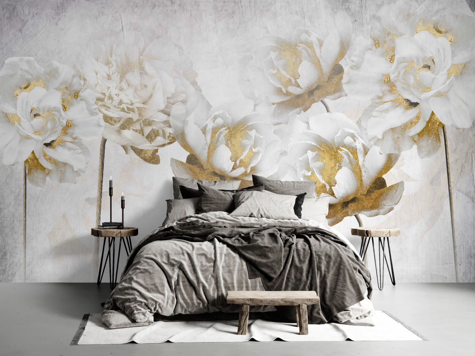 Fototapeta Krásne biele bavlnené kvety